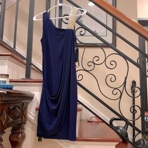 NWT Aqua dark purple almost navy blue dress size 4